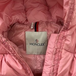 Hooded Pink Toddler Moncler Snowsuit